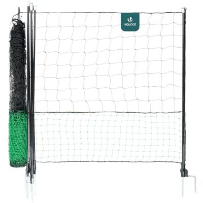VOUNOT ® Kit Rete Pollaio 12M in PE Resistente con Porta di Accesso, Recinto per Galline da Esterno con Picchetti a Doppia Punta e Accessori Inclusi, Protezione per Polli, Anatre e Pollame VOUNOT ® Kit Rete Pollaio 12M in PE Resistente con Porta di Accesso, Recinto per Galline da Esterno con Picchetti a Doppia Punta e Accessori Inclusi, Protezione per Polli, Anatre e Pollame