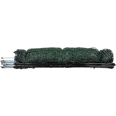 horizont strongLine Chicken Fence 50m di lunghezza, 110cm di altezza, 15 pali in fibra di vetro con doppia punta, Recinzione per pollame senza elettricità, recinzione mobile, pollaio, rete per pollame horizont strongLine Chicken Fence 50m di lunghezza, 110cm di altezza, 15 pali in fibra di vetro con doppia punta, Recinzione per pollame senza elettricità, recinzione mobile, pollaio, rete per pollame