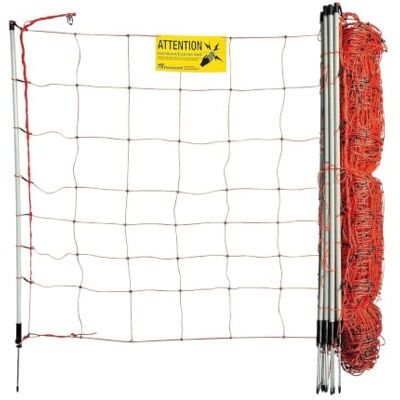 horizont StrongLine Mobile Dog Fence Camping 50m 90cm, elettrifico, 14 pali in fibra di vetro, recinzione perimetrale arancione-flessibile per cani, recinzione mobile per giardino, campeggio horizont StrongLine Mobile Dog Fence Camping 50m 90cm, elettrifico, 14 pali in fibra di vetro, recinzione perimetrale arancione-flessibile per cani, recinzione mobile per giardino, campeggio