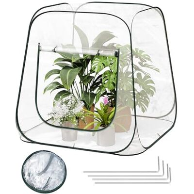 WOLTU Mini Serra Pop-Up, PVC Impermeabile, Trasparente, 100x100x97cm WOLTU Mini Serra Pop-Up, PVC Impermeabile, Trasparente, 100x100x97cm