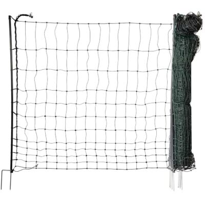 horizont easyLine recinzione per polli, 50 m x 105 cm, verde, 14 pali in PVC con doppia punta, rete mobile per pollame senza elettricità horizont easyLine recinzione per polli, 50 m x 105 cm, verde, 14 pali in PVC con doppia punta, rete mobile per pollame senza elettricità