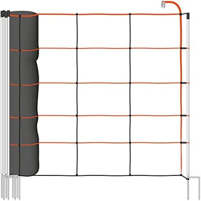 Voss Rete elettrificabile per Pecore TitanLight Net, 50 m di Lunghezza, 108 cm di Altezza, a 2 Punte, Arancione, Rete per recinto Elettrico, Rete per maiali, Rete per capre Voss Rete elettrificabile per Pecore TitanLight Net, 50 m di Lunghezza, 108 cm di Altezza, a 2 Punte, Arancione, Rete per recinto Elettrico, Rete per maiali, Rete per capre