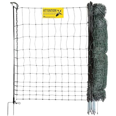 horizont Recinzione per polli StrongLine, elettrica, 25 m x 110 cm, 9 pali in fibra di vetro con doppia punta, rete mobile per pollame e giardino horizont Recinzione per polli StrongLine, elettrica, 25 m x 110 cm, 9 pali in fibra di vetro con doppia punta, rete mobile per pollame e giardino
