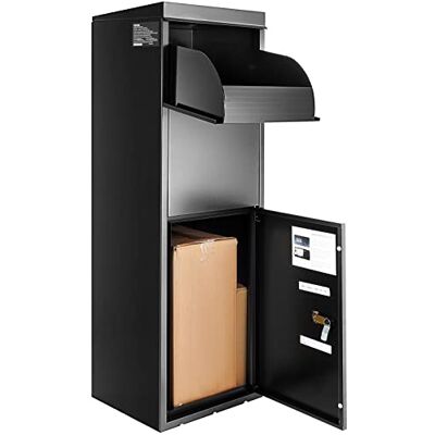 VEVOR Cassetta Postale per Pacco a Pavimento 35,5x29,5x105,5 cm in Acciaio Zincato con Serratura a Codici Capacità Carico 50kg, Cassetta a Terra per Pacchi Dimensioni max. per Pacco da 18x26,5x40 cm VEVOR Cassetta Postale per Pacco a Pavimento 35,5x29,5x105,5 cm in Acciaio Zincato con Serratura a Codici Capacità Carico 50kg, Cassetta a Terra per Pacchi Dimensioni max. per Pacco da 18x26,5x40 cm