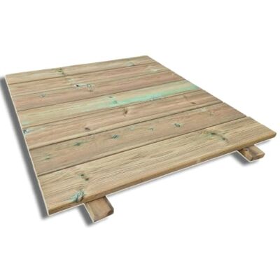SUNWOOD Passerella Modulare in Legno di Pino, 106x100 cm, Impregnata in Autoclave, per Spiaggia e Stabilimenti Balneari SUNWOOD Passerella Modulare in Legno di Pino, 106x100 cm, Impregnata in Autoclave, per Spiaggia e Stabilimenti Balneari