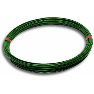 Chapuis Filo di tensione Acciaio plastificato Diametro esterno 2,7 mm Lunghezza 20 m Verde Chapuis Filo di tensione Acciaio plastificato Diametro esterno 2,7 mm Lunghezza 20 m Verde