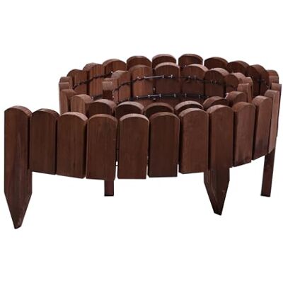 Gartenwelt Riegelsberger Bordo per bordatura Marrone Lunghezza 203 cm Altezza recinzione 10 cm Recinzione in legno Bordo taglio erba Bordo aiuola Legno di abete rosso Gartenwelt Riegelsberger Bordo per bordatura Marrone Lunghezza 203 cm Altezza recinzione 10 cm Recinzione in legno Bordo taglio erba Bordo aiuola Legno di abete rosso