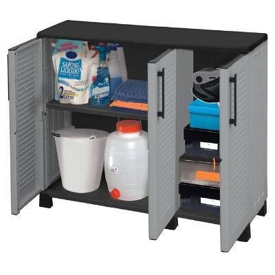GrecoShop Armadio/Mobile/Mobiletto in resina versione bassa Family-line XL GrecoShop Armadio/Mobile/Mobiletto in resina versione bassa Family-line XL