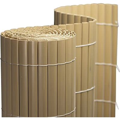 jarolift Canniccio in PVC Standard Recinzione Balcone Frangivista, Resistente ai Raggi UV Resistente alle Intemperie, Frangivento Protettivo per Giardino, Balcone, Terrazza, 80 x 700 cm, bambù jarolift Canniccio in PVC Standard Recinzione Balcone Frangivista, Resistente ai Raggi UV Resistente alle Intemperie, Frangivento Protettivo per Giardino, Balcone, Terrazza, 80 x 700 cm, bambù
