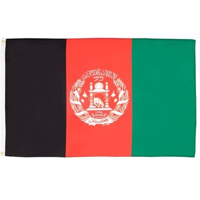 AZ FLAG Bandiera Afghanistan 150x90 cm Afgana Poliestere 100D 2 Occhielli AZ FLAG Bandiera Afghanistan 150x90 cm Afgana Poliestere 100D 2 Occhielli