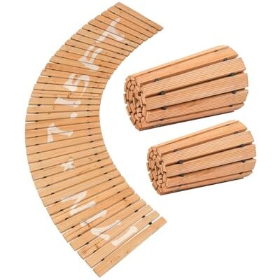VEVOR Sentiero da Giardino in Legno 2,15 m x 43,18 cm Sentiero da Giardino Curvo Antiscivolo, Passerella Svolgibile in Cedro con Collegamento in Fune Metallica Prato, per Festa Matrimonio in Cortile VEVOR Sentiero da Giardino in Legno 2,15 m x 43,18 cm Sentiero da Giardino Curvo Antiscivolo, Passerella Svolgibile in Cedro con Collegamento in Fune Metallica Prato, per Festa Matrimonio in Cortile