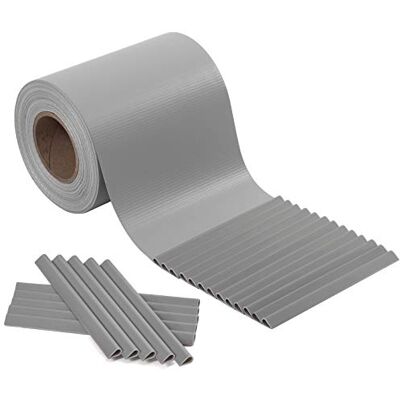 SONGMICS Strisce Privacy in PVC, Pellicola per Recinzione 40 m x 19 cm, Spessa e Opaca, con 25 Clip di Fissaggio, Grigio Chiaro SONGMICS Strisce Privacy in PVC, Pellicola per Recinzione 40 m x 19 cm, Spessa e Opaca, con 25 Clip di Fissaggio, Grigio Chiaro