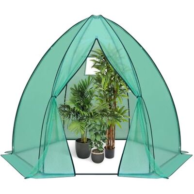 WOLTU Serra per Svernamento PE, Porta a Zip Tipi, Verde, 200x240cm Telaio in Acciaio; Svernamento; Per Piante; Giardino; Esterno WOLTU Serra per Svernamento PE, Porta a Zip Tipi, Verde, 200x240cm Telaio in Acciaio; Svernamento; Per Piante; Giardino; Esterno
