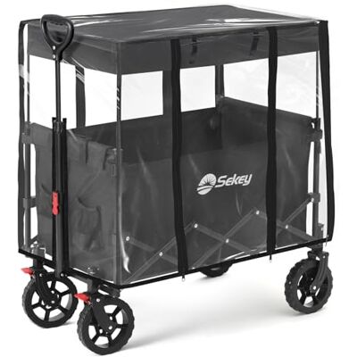 Sekey Parapioggia per carrello pieghevole con tetto, accessorio per carrello, copertura antipioggia in materiale Eva di alta qualità, 75 x 50 x 65 cm. Carrello non incluso Sekey Parapioggia per carrello pieghevole con tetto, accessorio per carrello, copertura antipioggia in materiale Eva di alta qualità, 75 x 50 x 65 cm. Carrello non incluso