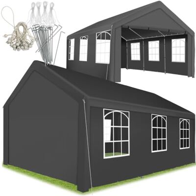 tectake ® Gazebo da Giardino 6 x 4 m, Tendone Impermeabile, Protezione UV50+ tectake ® Gazebo da Giardino 6 x 4 m, Tendone Impermeabile, Protezione UV50+