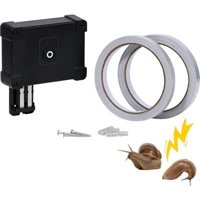 dobar ® Slug-Shock Recinzione elettrica per aiuole Rialzate e aiuole Protezione Contro lumache da Giardino 10 m dobar ® Slug-Shock Recinzione elettrica per aiuole Rialzate e aiuole Protezione Contro lumache da Giardino 10 m