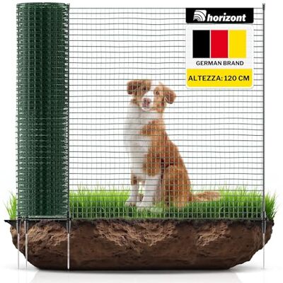 horizont Begrenzungszaun FIX, mobiler Zaun 25 m lang, 120 cm hoch, ideal für große Haustiere, Hundezaun, Camping, Gartennetz, inkl. 15 Pfähle, Absperrzaun, Steckzaun, Auslauf für Hunde horizont Begrenzungszaun FIX, mobiler Zaun 25 m lang, 120 cm hoch, ideal für große Haustiere, Hundezaun, Camping, Gartennetz, inkl. 15 Pfähle, Absperrzaun, Steckzaun, Auslauf für Hunde