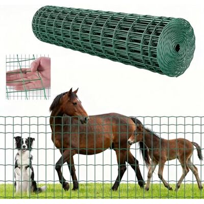 VEVOR Rotolo di Rete Metallica per Recinzione 1,2 x 25 m, Recinzione in Filo di Acciaio Zincato da 2,1 mm per Bovini, Suini e Pecore, per Recinti per Animali, Filo per Gabbie, Giardino, Verde VEVOR Rotolo di Rete Metallica per Recinzione 1,2 x 25 m, Recinzione in Filo di Acciaio Zincato da 2,1 mm per Bovini, Suini e Pecore, per Recinti per Animali, Filo per Gabbie, Giardino, Verde