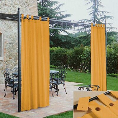 Morbidissimi – Tenda Gazebo Idrorepellente e Resistente, Tenda da Esterno 140x270 cm Per Gazebo, Dotata di Passanti Con Chiusura A Bottone, 100% Made in Italy Giallo Morbidissimi – Tenda Gazebo Idrorepellente e Resistente, Tenda da Esterno 140x270 cm Per Gazebo, Dotata di Passanti Con Chiusura A Bottone, 100% Made in Italy Giallo