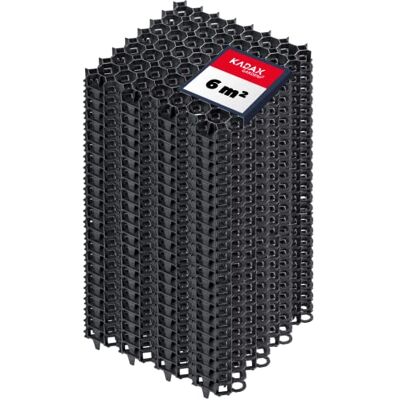 KADAX Lawn Grille fatta di plastica, 50x50 cm, 6 m˛, griglia di protezione da prato, nidovi prato con luoghi ancoraggiopannelli della griglia prato (nero, quadrato, 24 pezzi) KADAX Lawn Grille fatta di plastica, 50x50 cm, 6 m˛, griglia di protezione da prato, nidovi prato con luoghi ancoraggiopannelli della griglia prato (nero, quadrato, 24 pezzi)