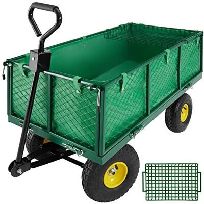 tectake ® Carretto Carrello a Mano da Trasporto, Carrello porta attrezzi, Carrello da Giardino, Carrello Trasporto con Ruote, Giardino, carrello porta legna con ruote tectake ® Carretto Carrello a Mano da Trasporto, Carrello porta attrezzi, Carrello da Giardino, Carrello Trasporto con Ruote, Giardino, carrello porta legna con ruote