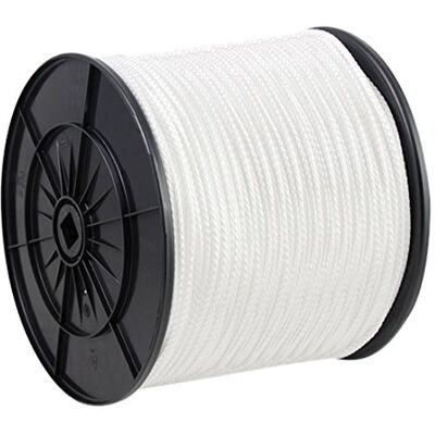 Chapuis Bobina di corda in polipropilene intrecciata, 1,7 t, diametro 14 mm x 40 m Bianco Chapuis Bobina di corda in polipropilene intrecciata, 1,7 t, diametro 14 mm x 40 m Bianco