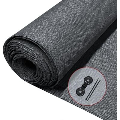 VOUNOT ® Rete Ombreggiante 1.8×10m, Telo Frangivista Recinzione Giardino 150 g/m² HDPE, Tessuto Ombra Privacy Antistrappo Antivento con Fascette, per Esterno, Serra, Balcone, Giardino, Antracite VOUNOT ® Rete Ombreggiante 1.8×10m, Telo Frangivista Recinzione Giardino 150 g/m² HDPE, Tessuto Ombra Privacy Antistrappo Antivento con Fascette, per Esterno, Serra, Balcone, Giardino, Antracite