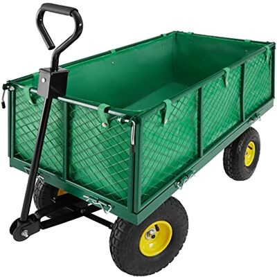 tectake ® Carretto Carrello a Mano da Trasporto, Carrello Porta Attrezzi con Ruote,Giardino, Cantiere, Carrello da Giardino, Carrello Trasporto con Ruote tectake ® Carretto Carrello a Mano da Trasporto, Carrello Porta Attrezzi con Ruote,Giardino, Cantiere, Carrello da Giardino, Carrello Trasporto con Ruote