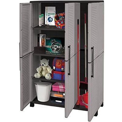 GrecoShop Armadio in Resina Family-line XL con Vano Portascope GrecoShop Armadio in Resina Family-line XL con Vano Portascope