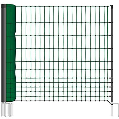 Voss Rete pollame Classic per recinzioni Non elettrificabili, 112 cm di Altezza e 25 m di Lunghezza, a Punta Doppia, Dotata di 9 Pali, Colore Verde Voss Rete pollame Classic per recinzioni Non elettrificabili, 112 cm di Altezza e 25 m di Lunghezza, a Punta Doppia, Dotata di 9 Pali, Colore Verde