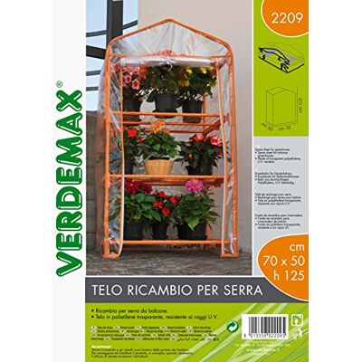 VERDEMAX Foglio di ricambio per serra Azalea, 70 x 50 x 125 cm, colore: Arancione VERDEMAX Foglio di ricambio per serra Azalea, 70 x 50 x 125 cm, colore: Arancione
