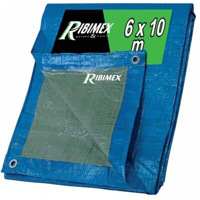 Ribimex Telo Impermeabile da Esterno 6x10 m, in Polietilene 65 g/m² Occhielli in Alluminio, Resistente agli Agenti Atmosferici, Ideale per Uso Domestico e Campeggio, Ribimex Telo Impermeabile da Esterno 6x10 m, in Polietilene 65 g/m² Occhielli in Alluminio, Resistente agli Agenti Atmosferici, Ideale per Uso Domestico e Campeggio,