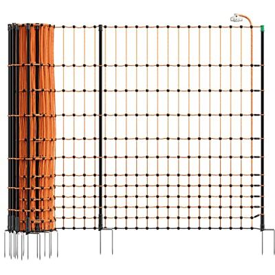 Voss Rete per pollame, per recinzioni elettrificabili farmNET+ 50 m, Altezza 112 cm, a Punta Doppia, 20 Pali, Colore Arancione Voss Rete per pollame, per recinzioni elettrificabili farmNET+ 50 m, Altezza 112 cm, a Punta Doppia, 20 Pali, Colore Arancione