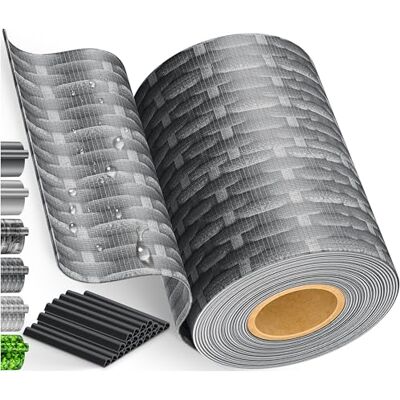 KESSER ® Rotolo di strisce frangivista in PVC per recinzioni, opache, 35 m x 19 cm, 30 clip di fissaggio, resistente alle intemperie, protezione dal vento, per recinzioni da giardino, in rattan KESSER ® Rotolo di strisce frangivista in PVC per recinzioni, opache, 35 m x 19 cm, 30 clip di fissaggio, resistente alle intemperie, protezione dal vento, per recinzioni da giardino, in rattan