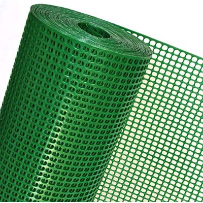 HaGa -Welt.de Rete in plastica per recinzione, maglie 6 x 9 mm, 1 m di larghezza, colore: Verde (al metro) HaGa -Welt.de Rete in plastica per recinzione, maglie 6 x 9 mm, 1 m di larghezza, colore: Verde (al metro)
