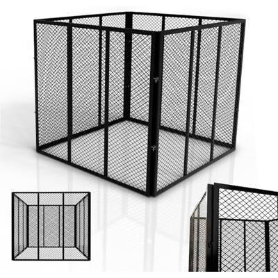 Juskys compostiera in metallo 450 L, acciaio zincato e verniciato a polvere, resistente alle intemperie, ventilazione tramite griglia, compostaggio rapido – nero Juskys compostiera in metallo 450 L, acciaio zincato e verniciato a polvere, resistente alle intemperie, ventilazione tramite griglia, compostaggio rapido – nero
