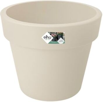 Elho verde Basics vaso alto 40 cm – Vaso da fiori, in cotone, bianco, 39.1 x 39.1 x 32.8 cm