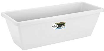 Elho Barcelona Trough Fioriera, Bianco, 70 CM