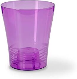 Teraplast Orchidea Vaso Orchidea Con Fondo Rialzato. Vaso 100% Riciclabile, Diametro 13cm, Viola Trasparente