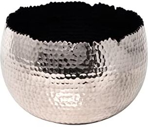 Ivyline Vaso per Piante, Articoli in Ferro e Acciaio, Nichel/Nero, 19 cm