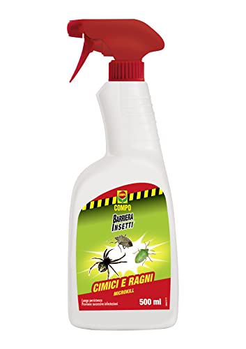 Compo Cimici & Ragni, Insetticida e Acaricida Liquido, Barriera Insetti, 500 ml