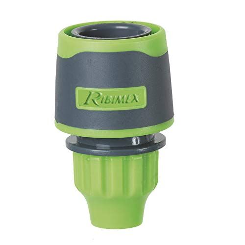 Ribimex Ribiland PRA/RB1223 Soft Touch, Raccordo Rapido, Grigio/Verde, Diametro 9 mm