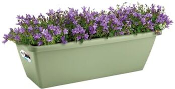 Elho Barcelona Trough 40 Fioriera Verde Balconeesterno L 19 x W 39.5 x H 16 cm