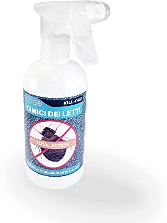 TZYGO Insetticida contro Cimici dei Letti Total Action Protezione a Lungo Termine, Incolore e Inodore Rispetta l'Ambiente, Sicuro ed Efficace 1 Flacone Nebulizzatore Spray 500ml