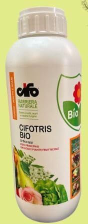 Generico CIFOTRIS BIO insetticida Fungicida Naturale e Bio Concentrato CIFO 1 LT. insetti (quali afidi, altica, tignola e carpocapsa), acari (ragnetto rosso) e funghi (peronospora).