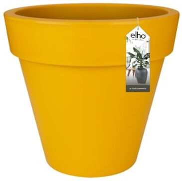 Elho Pure Round Vaso, Giallo, 50 CM