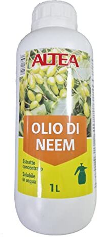 Altea Olio di NEEM Rimedio 100% Naturale Biologico Protezione Piante e Orto Contro Acari Cocciniglia Cimici 1 LT