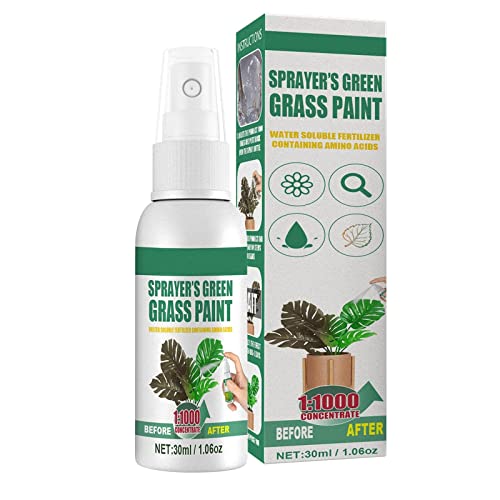 PETSBURG Vernice per prato da 30 ml, verde   Agente per piante Greening Fertilizzante fogliare   foglie di piante, vernice spray per prato, tintura verde per prato