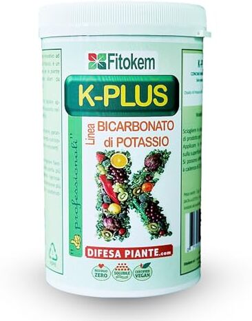 Fitokem Bicarbonato di Potassio per piante K-PLUS 1kg   kplus per alberi da frutto orto bolla del pesco -