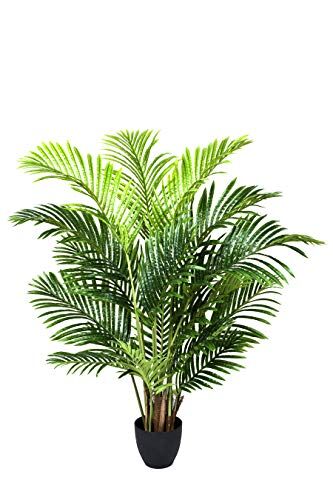 GreenBrokers Palma artificiale Real Touch Areca Phoenix in vaso 115 cm/4ft, 115 cm/4ft, 115 cm
